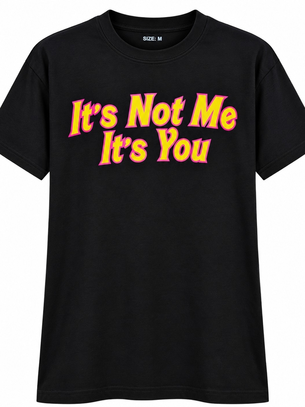 Kids Black Graphic Tee - "It's Not Me It's You"